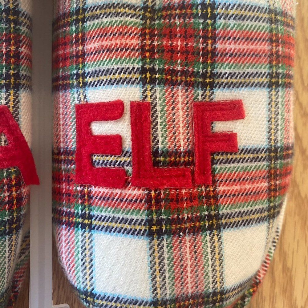 Wondershop Mama Elf Plaid Slippers - Picture 3 of 8